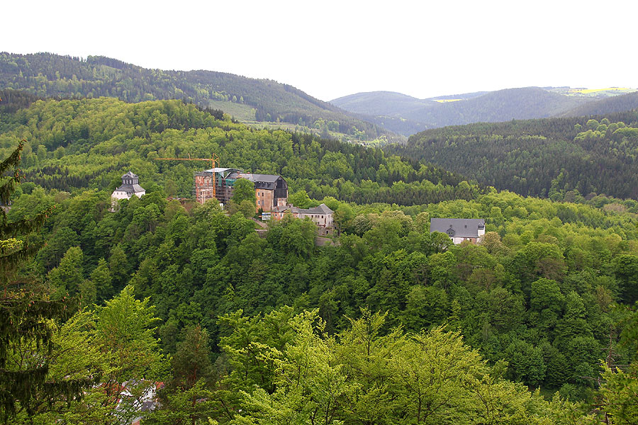 Blick von der Hirschtrnke zum Schloss